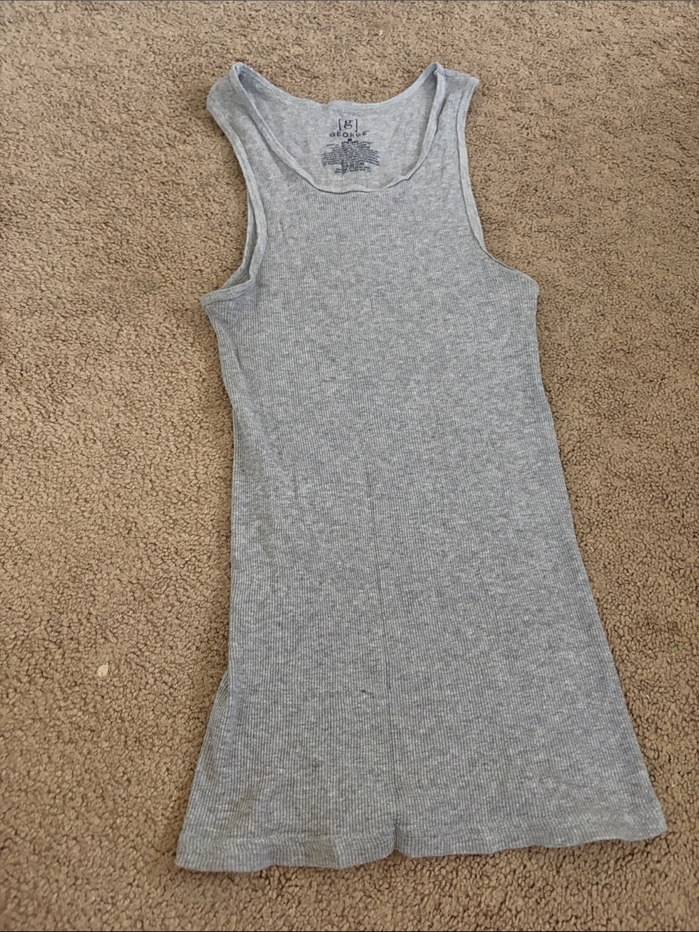George Gray Ribbed Tank Top